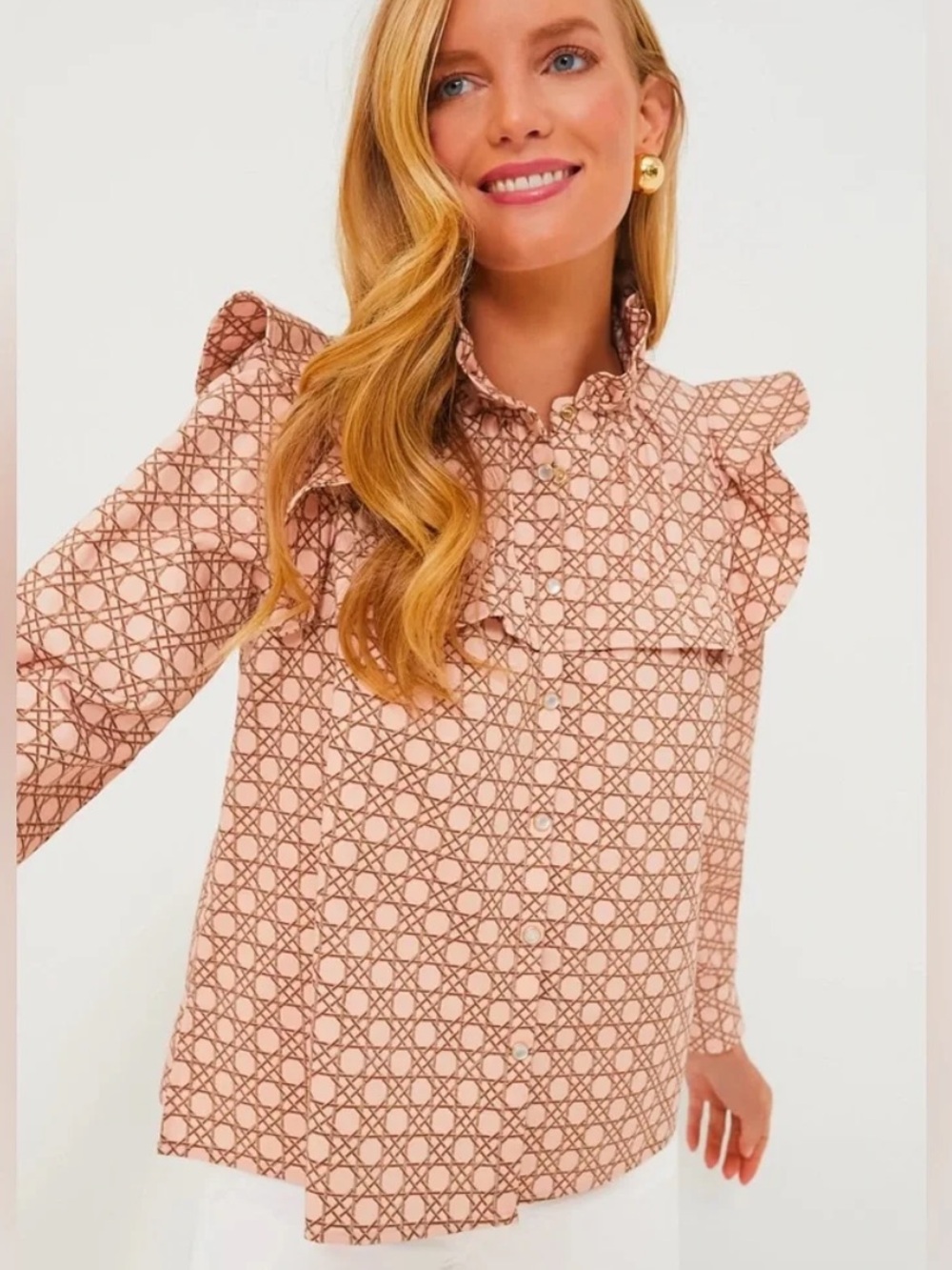 Tuckernuck Winnie Top in Petal Cane, sz Small
